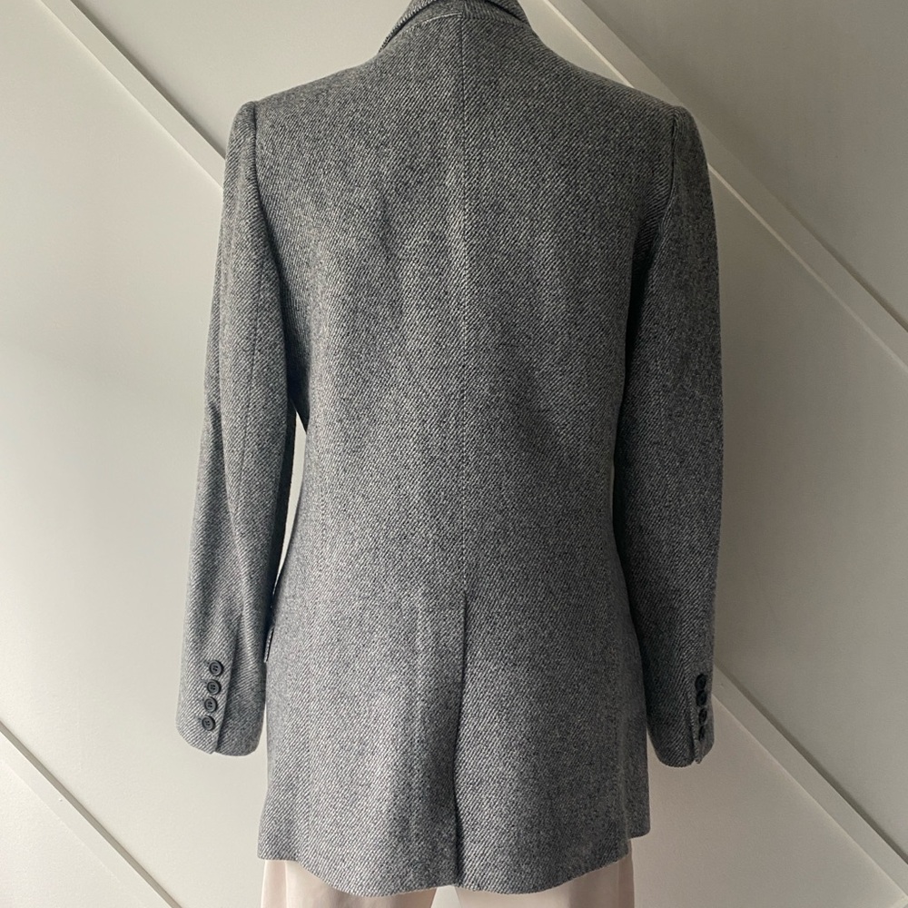 Smythe Single Breast Tweed Wool Aplca Silk Blend  Blazer - 8 - Picture 3 of 15